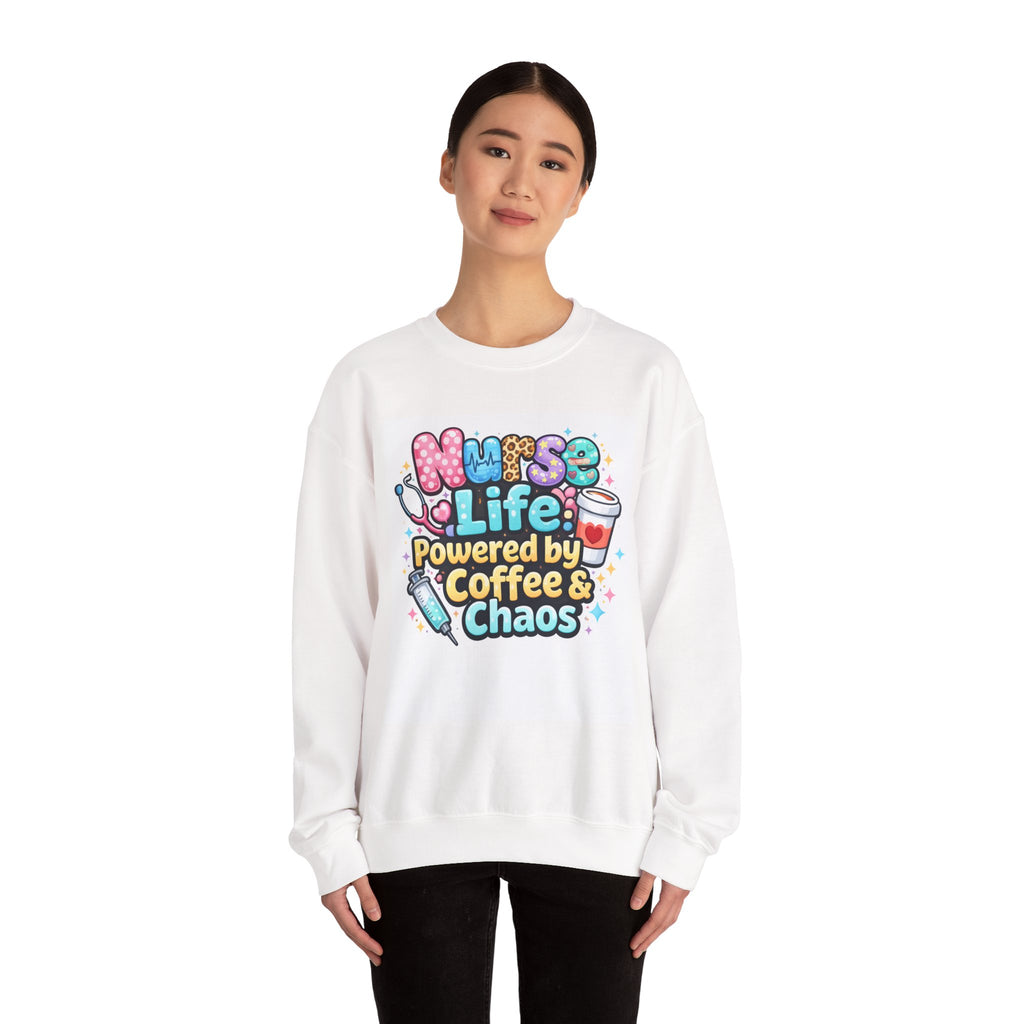 Nurse Illustration Sweatshirt | Nursing Crewneck, Medical Staff Apparel
