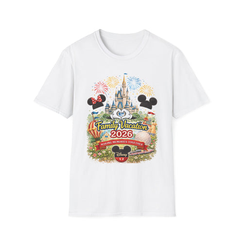 Family Vacation 2026 Disney T-Shirt | Custom Vacation Tee