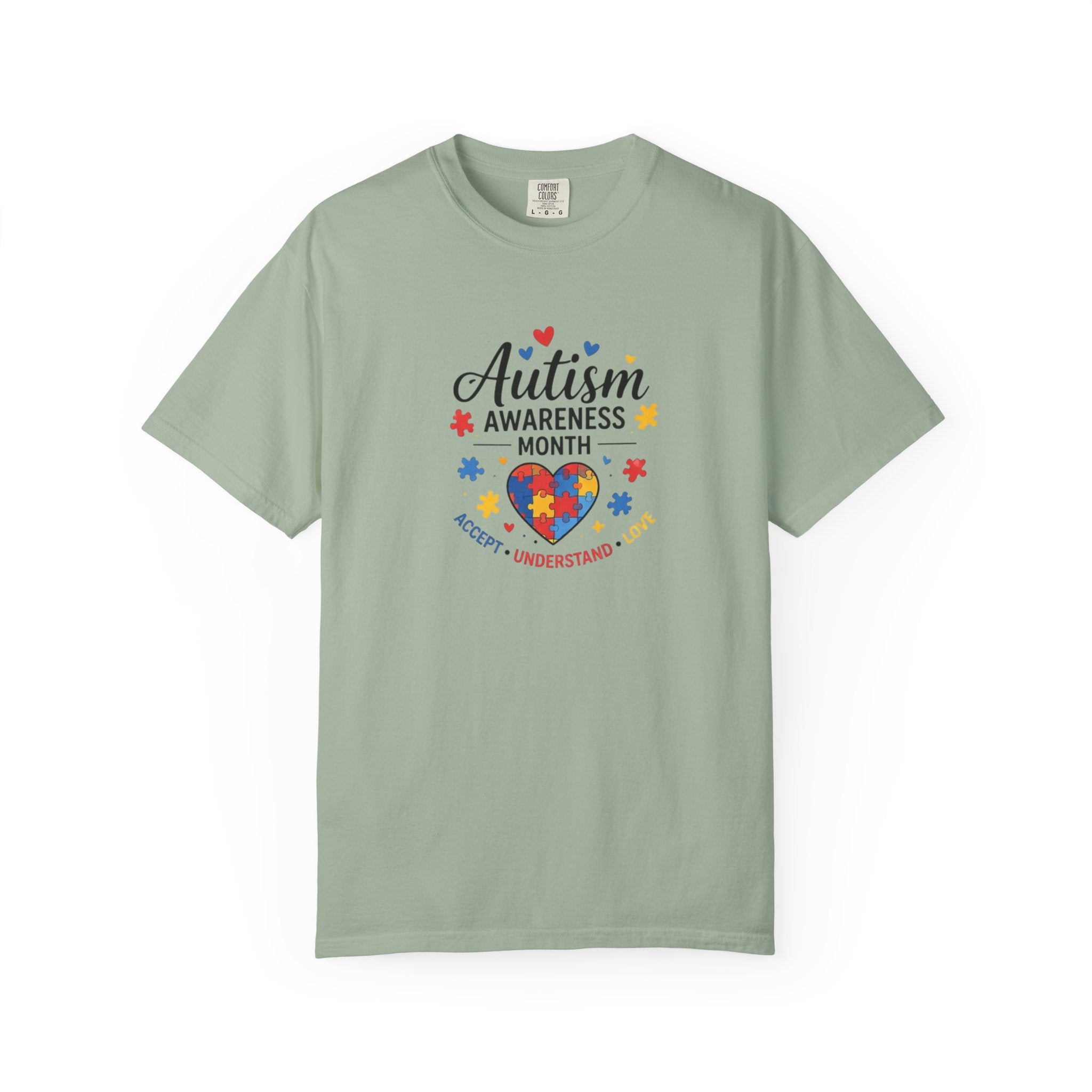 Autism Awareness Month heart puzzle, T-Shirt | Accept Understand Include