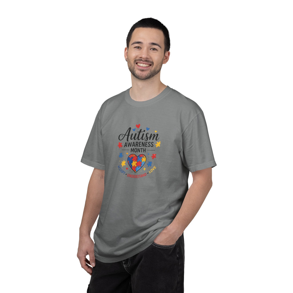 Autism Awareness Month heart puzzle, T-Shirt | Accept Understand Include