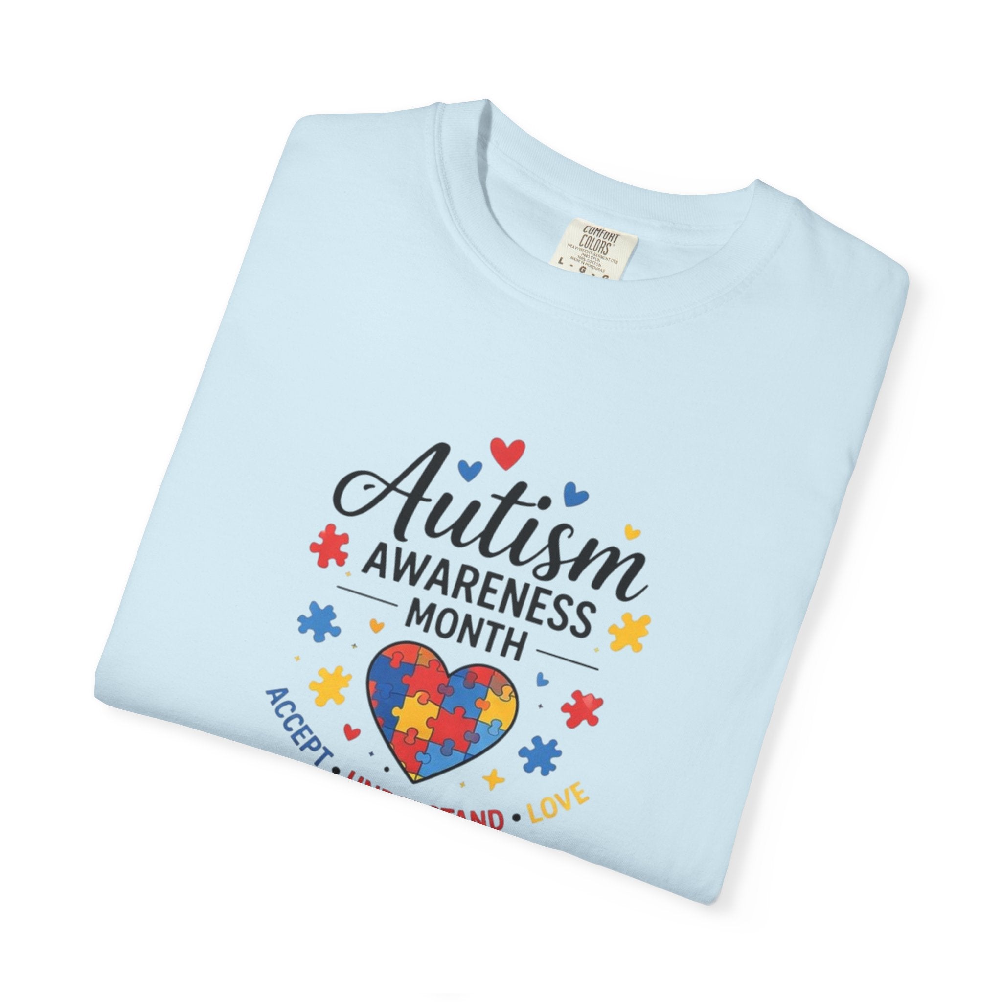 Autism Awareness Month heart puzzle, T-Shirt | Accept Understand Include
