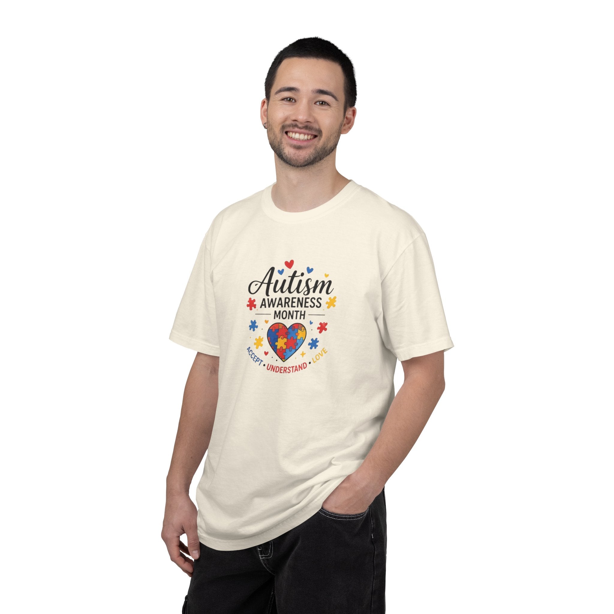 Autism Awareness Month heart puzzle, T-Shirt | Accept Understand Include