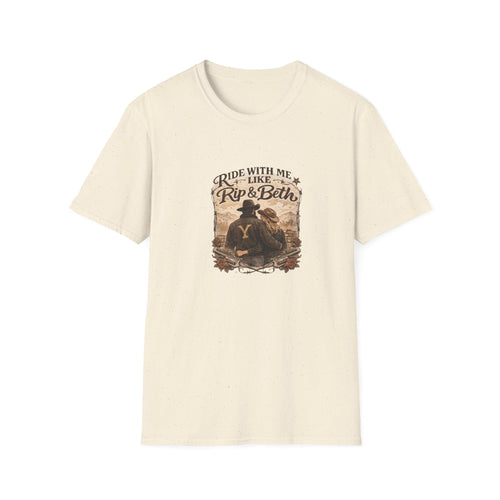 Like Rip & Beth Vintage Cowboy T-Shirt | Western Rustic Illustration