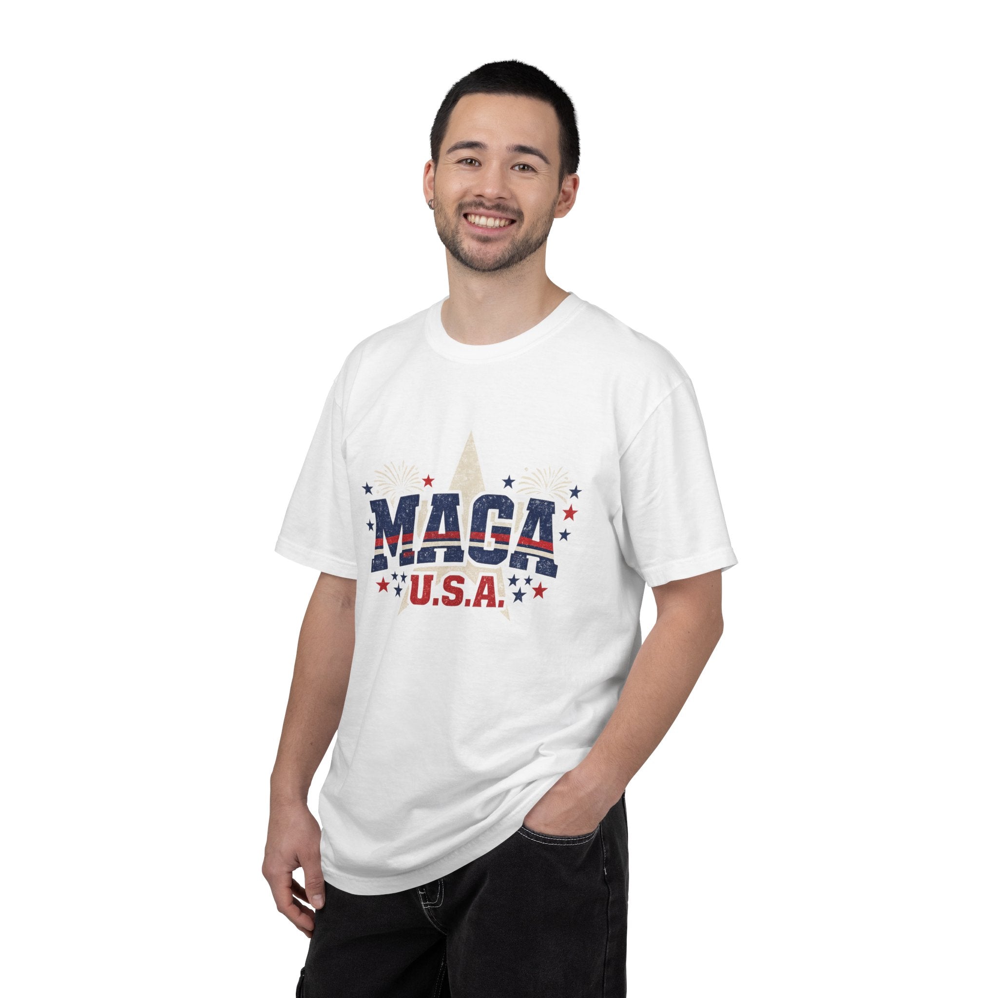 MAGA U.S.A. T-shirt | Patriotic Stars & Stripes Political Tee