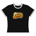 Stay Groovy Flower Retro Script T-Shirt | Ringer Tee