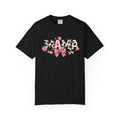 Mama Leopard Print Bow T-Shirt | Floral Cowhide Mom Shirt