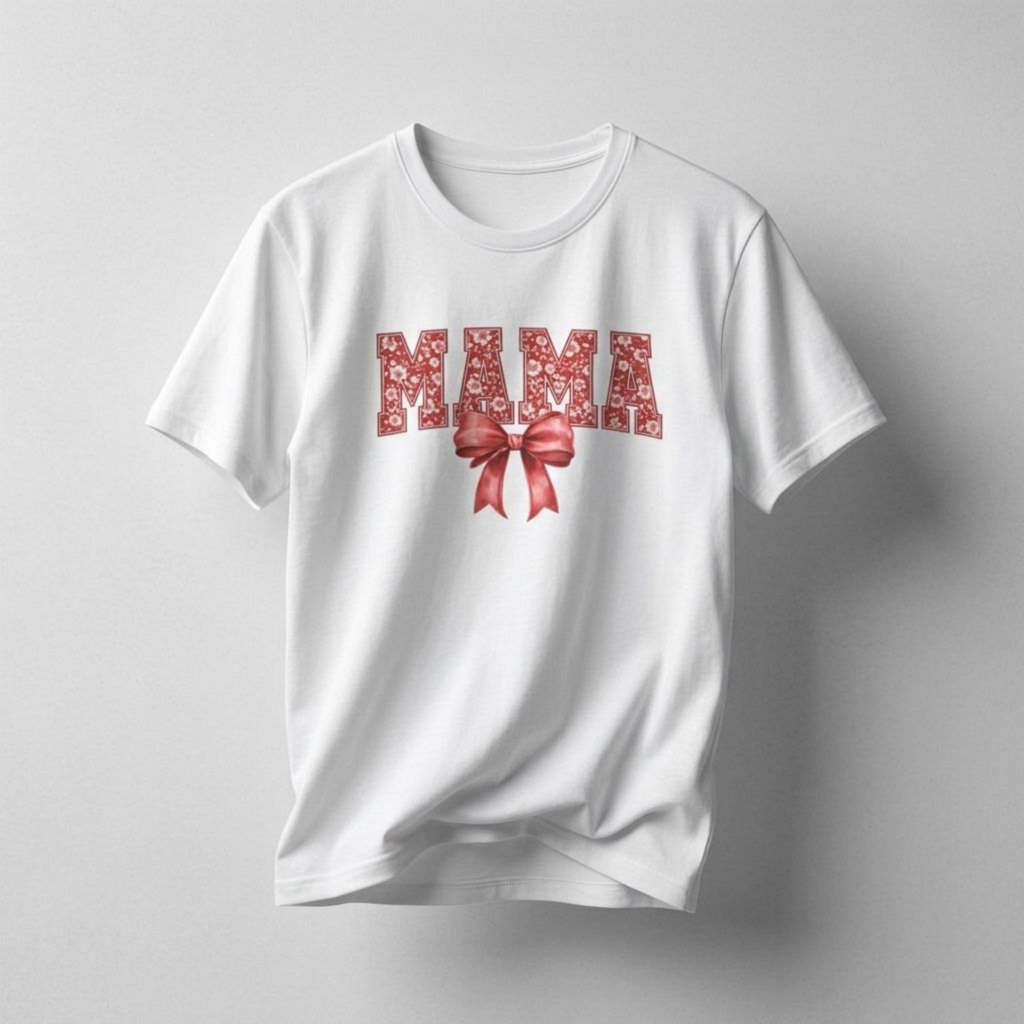 Mama Floral Bow T-Shirt — Mother's Day Gift Tee