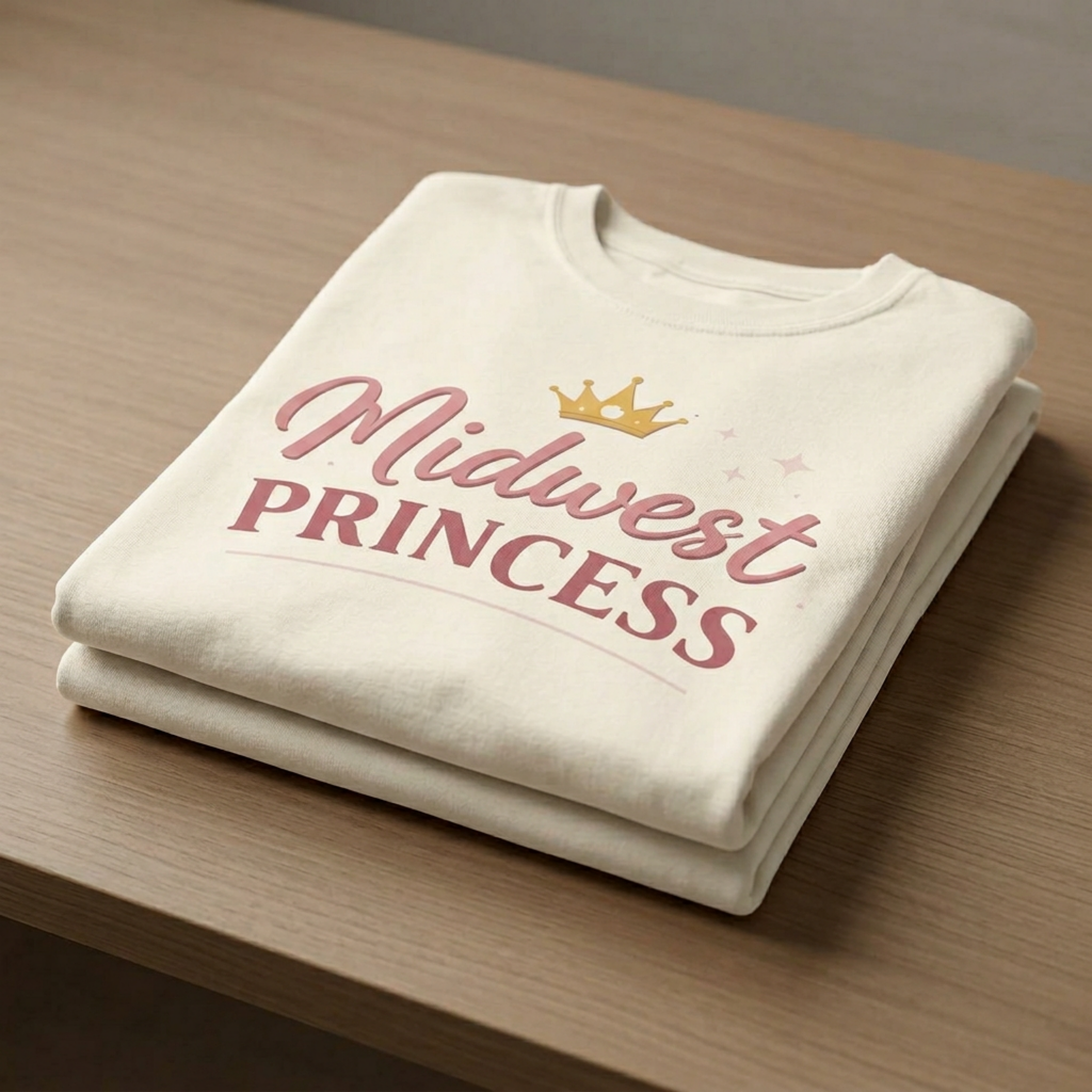 Midwest Princess T-Shirt – Cute Crown Graphic Tee for Women & Girls
