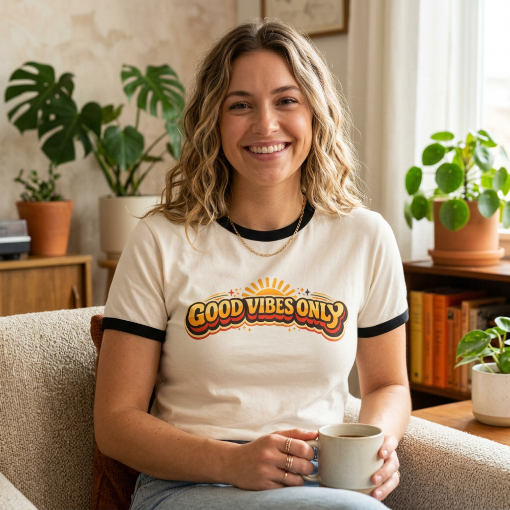 Good Vibes Only Ringer T-Shirt