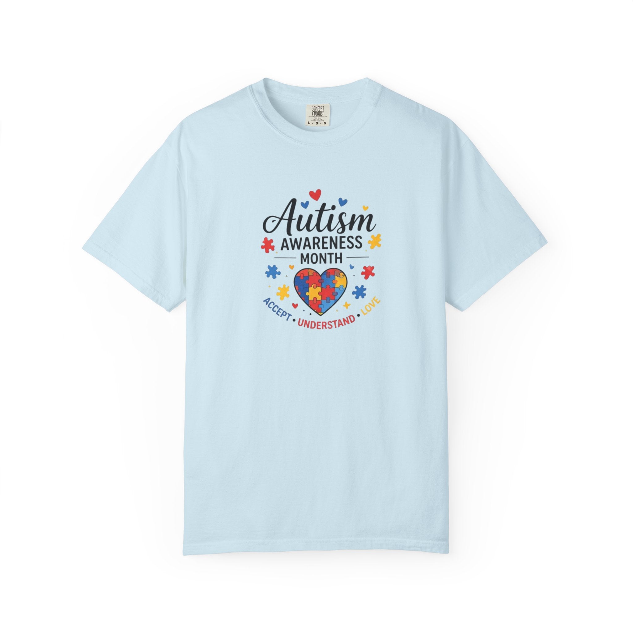 Autism Awareness Month heart puzzle, T-Shirt | Accept Understand Include