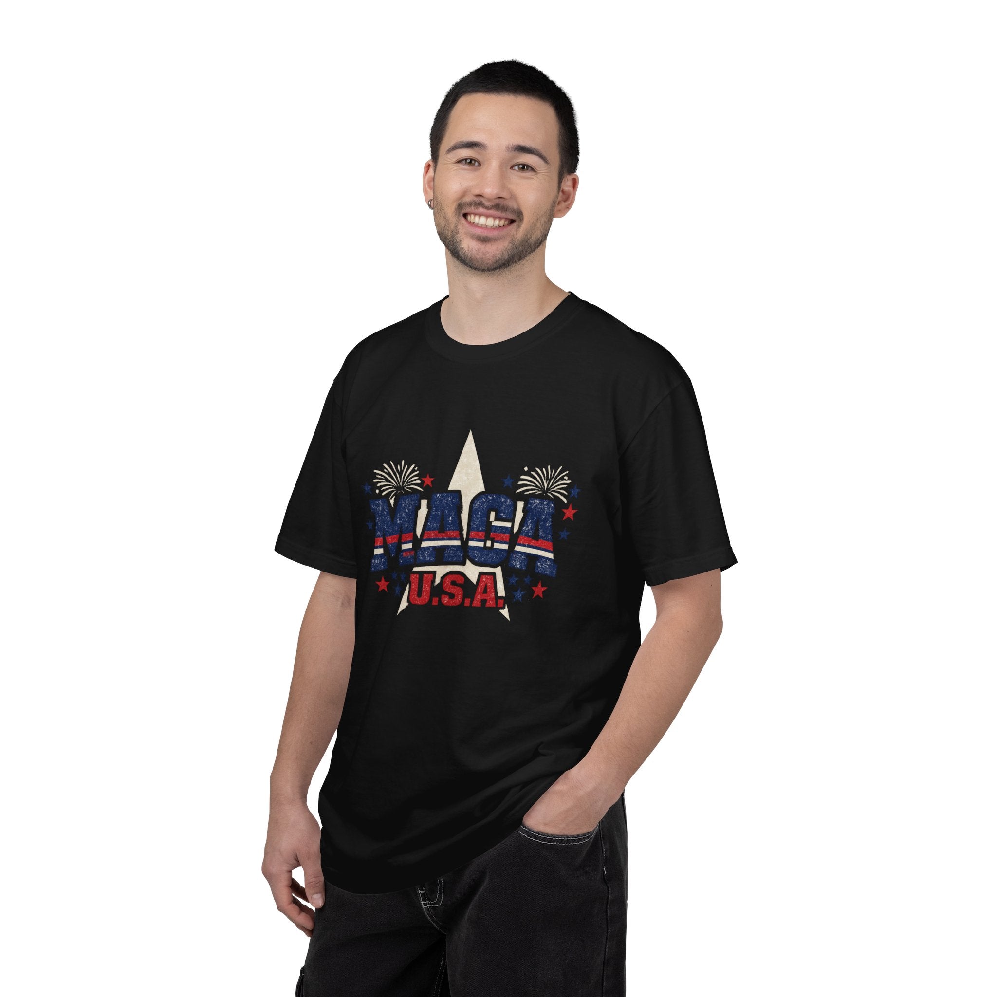 MAGA U.S.A. T-shirt | Patriotic Stars & Stripes Political Tee