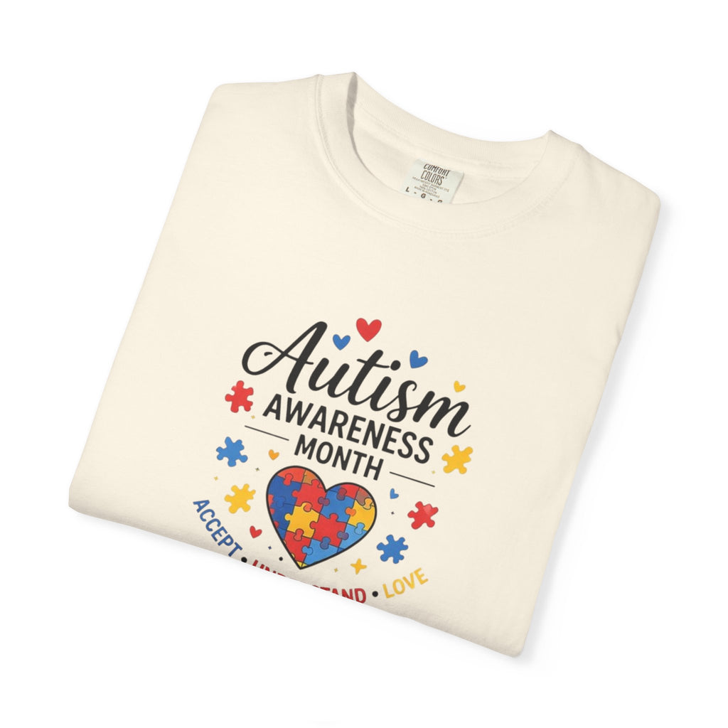 Autism Awareness Month heart puzzle, T-Shirt | Accept Understand Include