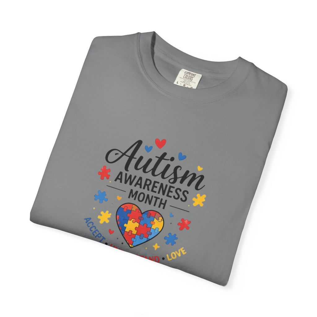 Autism Awareness Month heart puzzle, T-Shirt | Accept Understand Include