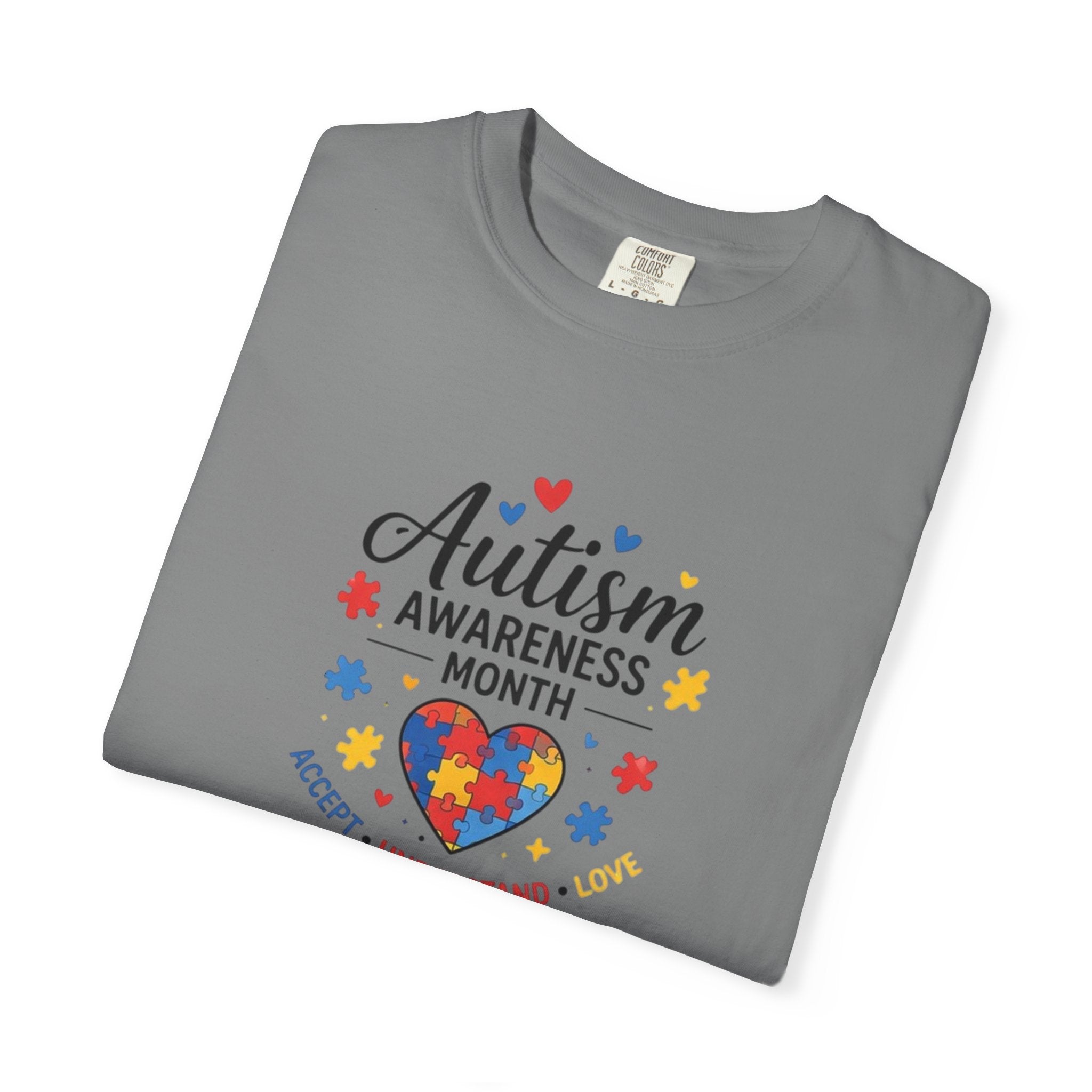 Autism Awareness Month heart puzzle, T-Shirt | Accept Understand Include