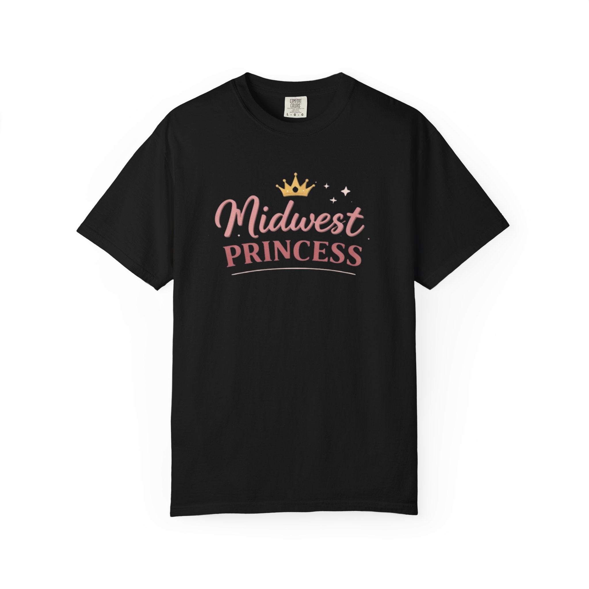 Midwest Princess T-Shirt – Cute Crown Graphic Tee for Women & Girls