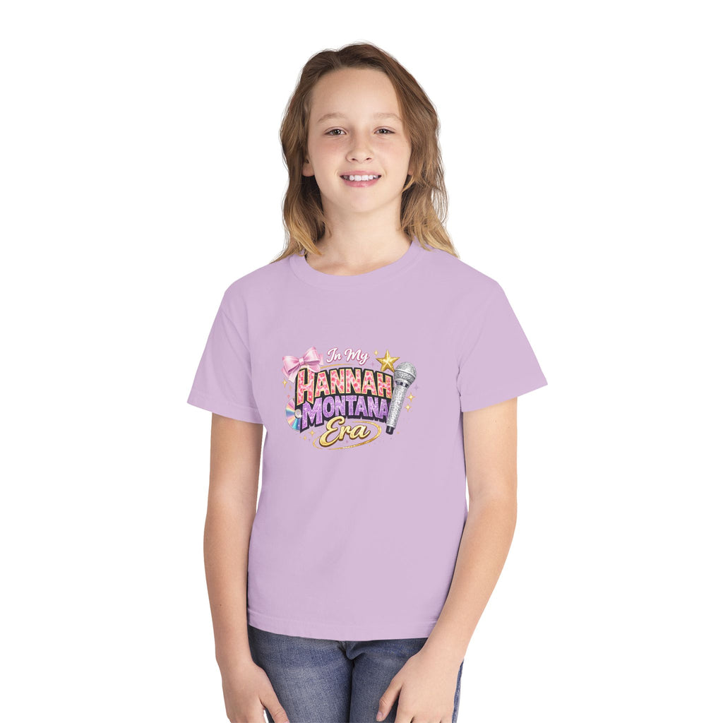 Hannah Montana Era Youth Tee | Pop Star Microphone Graphic