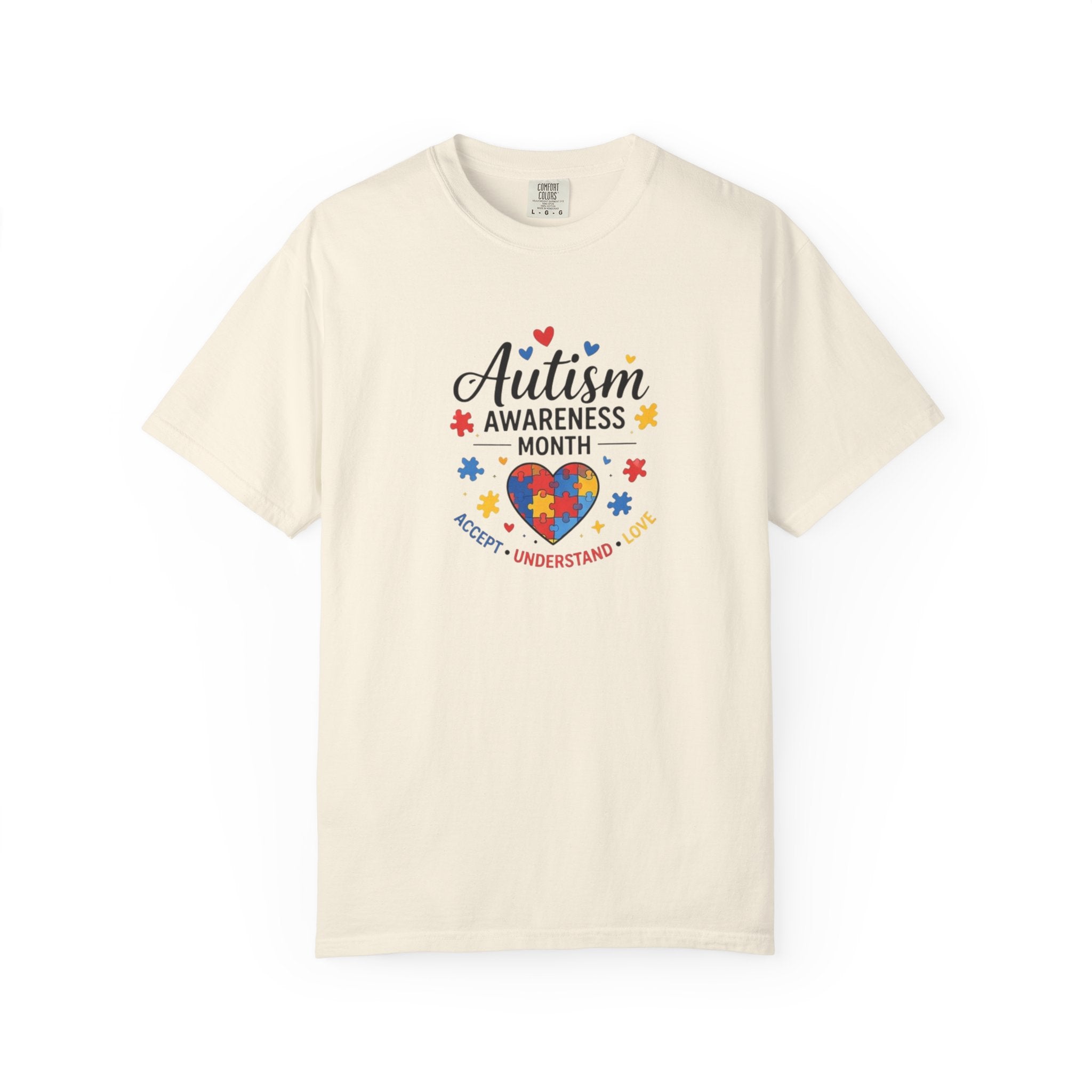 Autism Awareness Month heart puzzle, T-Shirt | Accept Understand Include