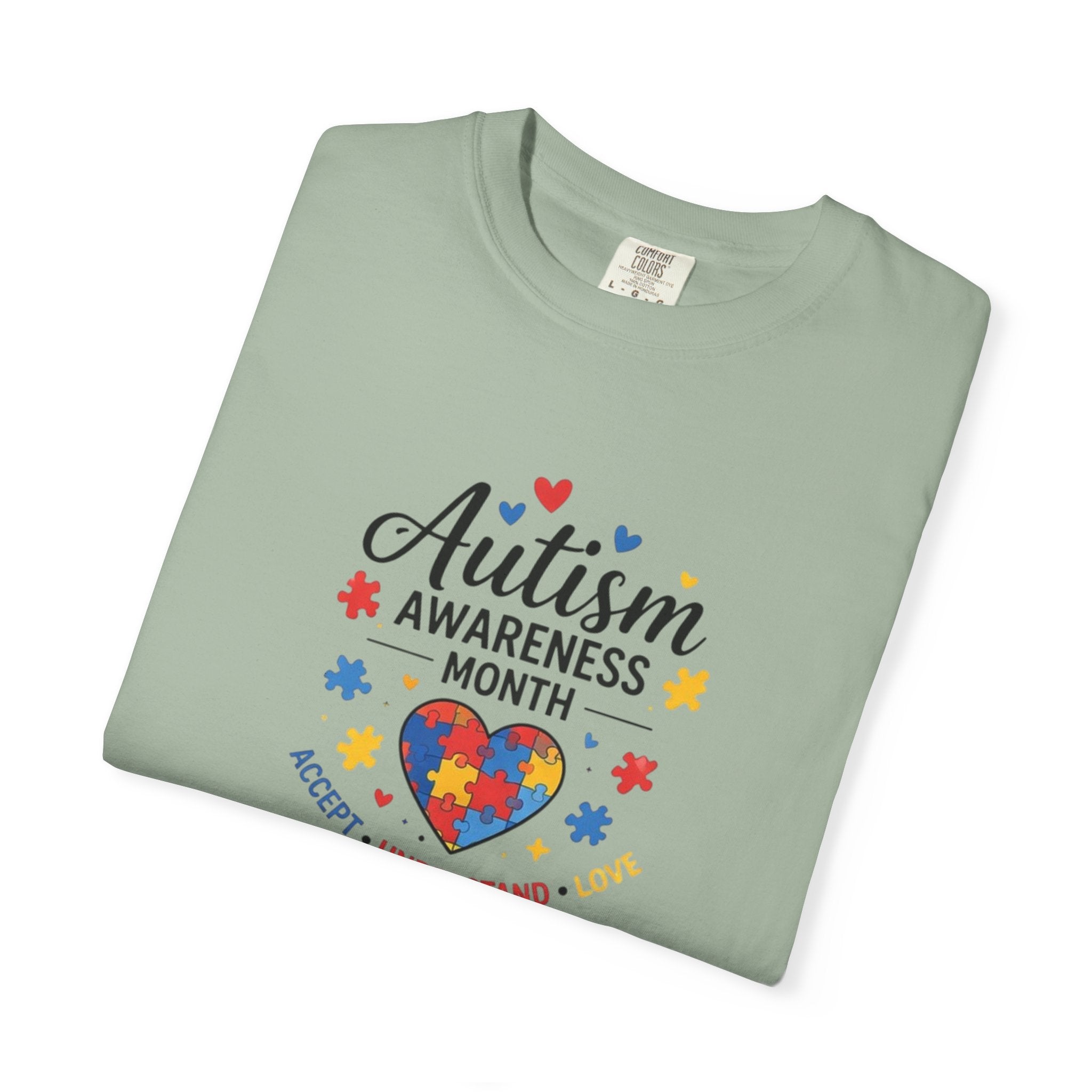Autism Awareness Month heart puzzle, T-Shirt | Accept Understand Include